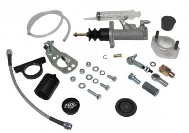 MDL LF Series 64.5-66 Mustang Hydraulic Clutch Master Kit .750 bore, Black Billet Reservoir